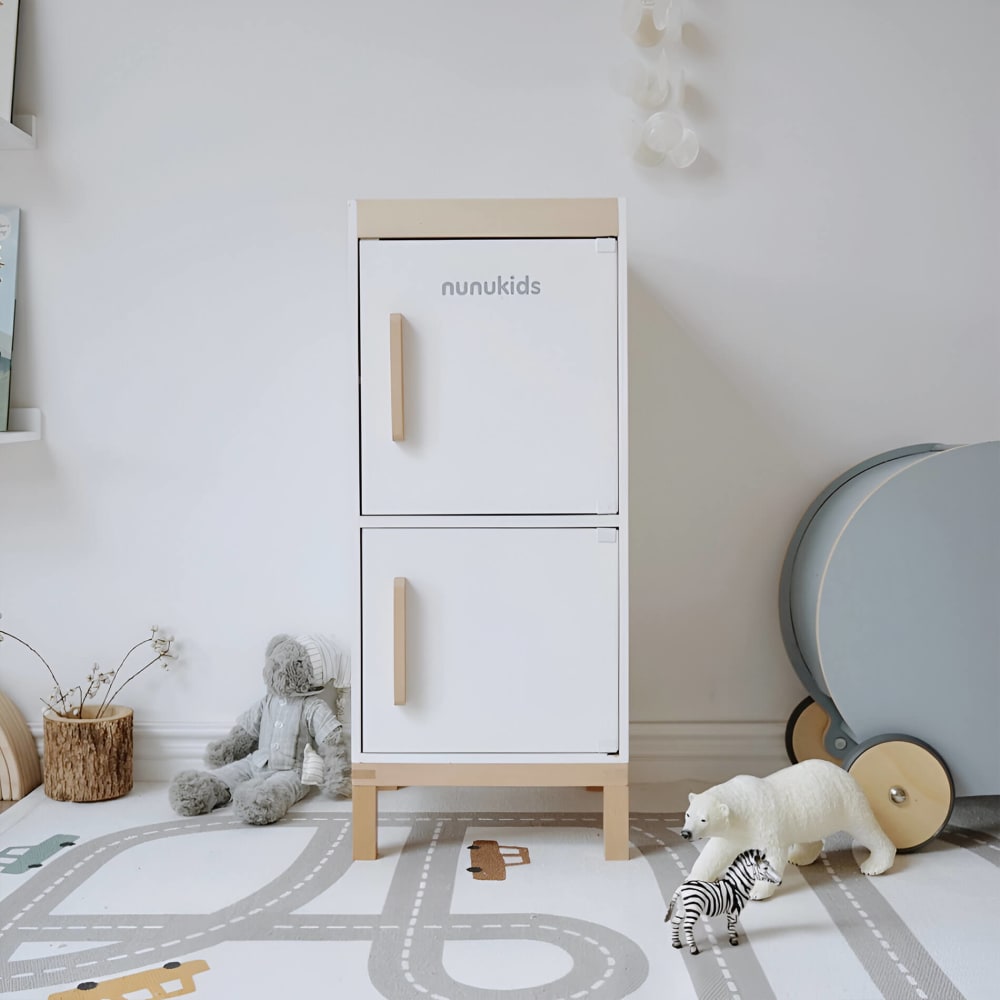Réfrigérateur jouet en bois pour enfants