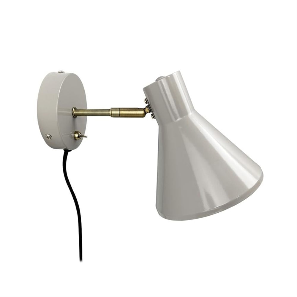 Dyberg Larsen Wandlampe aus Metall h 18 cm d 23,5 cm, braun style modern - Metall