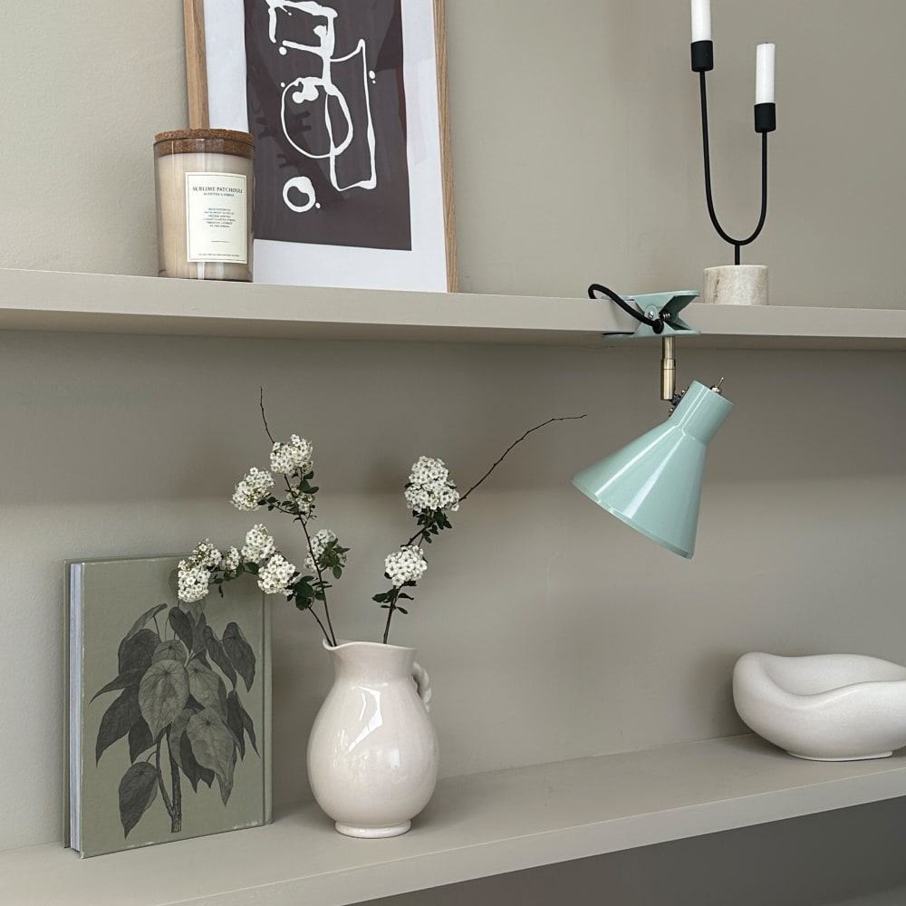 Lampe à pince vert menthe / laiton - Maisons du Monde