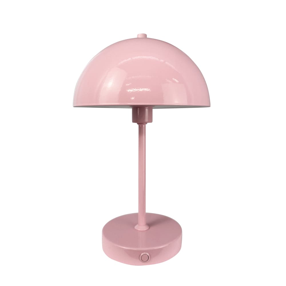 Lampe à poser en métal rose