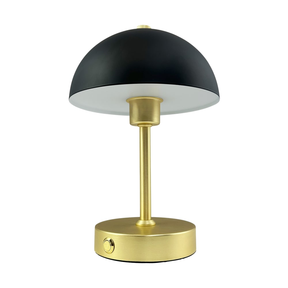 Lampe à poser en métal noir/laiton rechargeable — vue 4