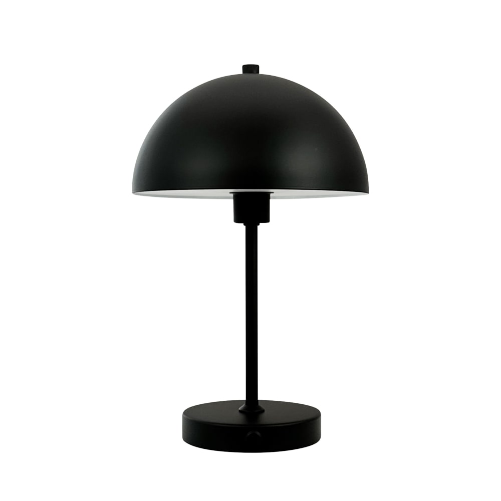 Lampe à poser en métal noir mat