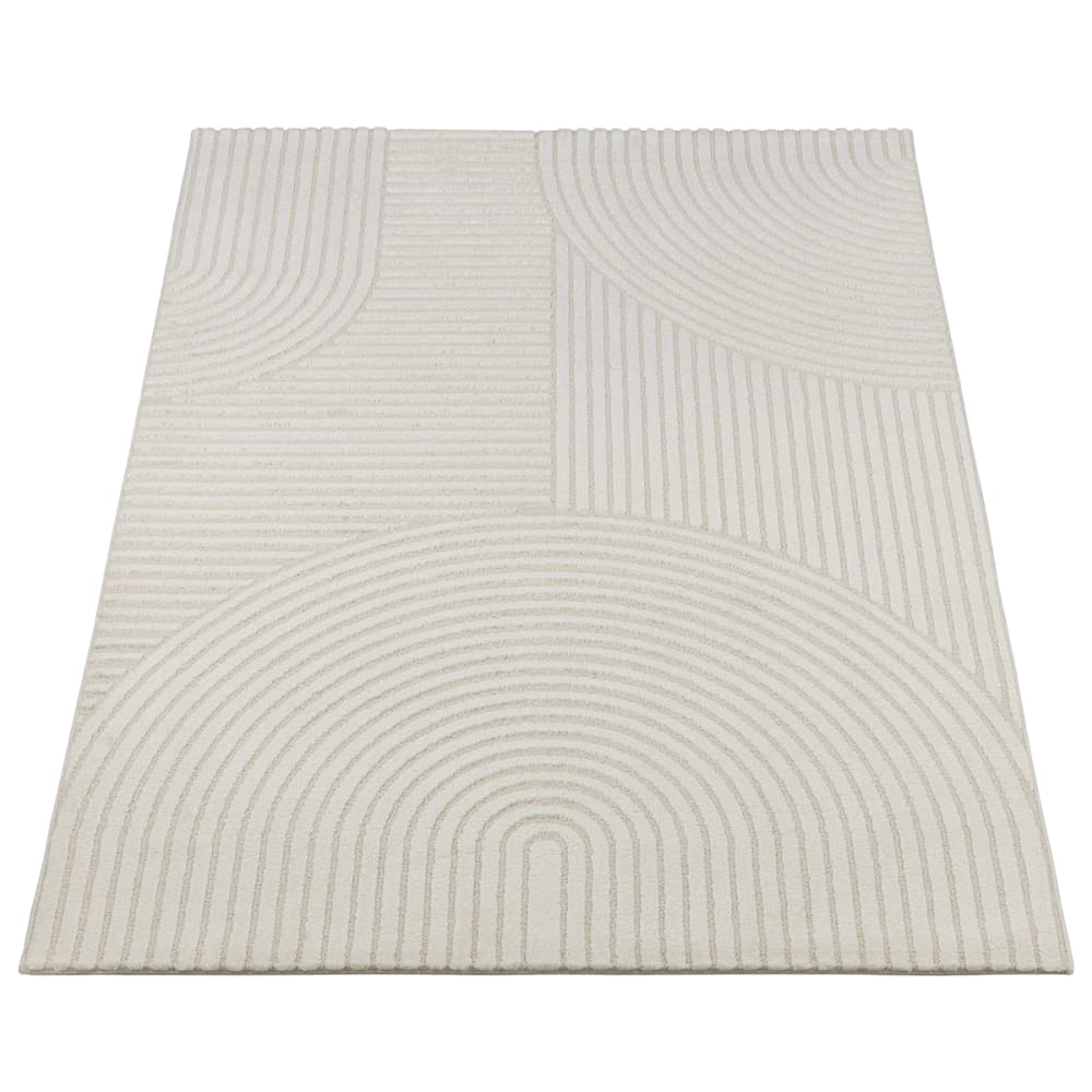 Tapis poils courts arches scandinaves, crème, 200 x 290 cm — vue 4