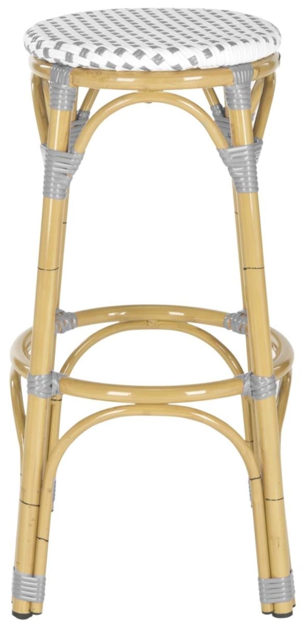Tabouret de bar en osier
