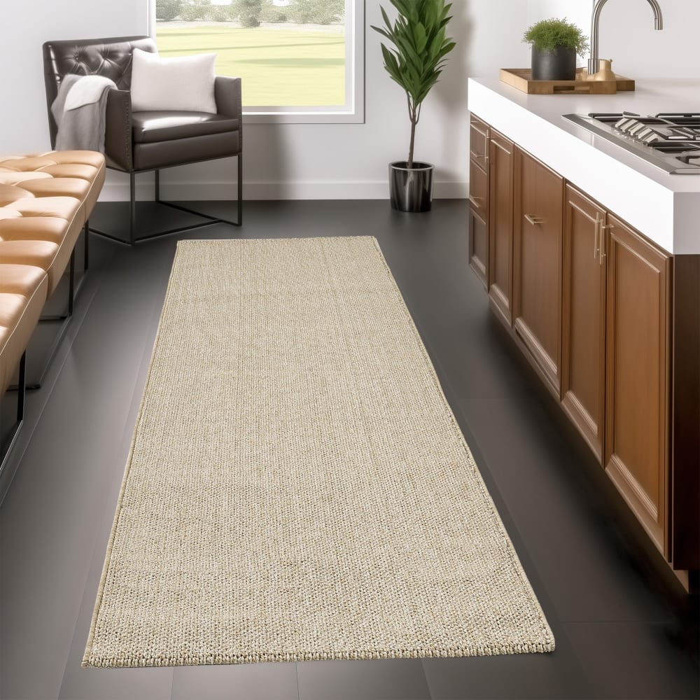 Tapis naturel aspect jute beige 120x170cm — vue 4