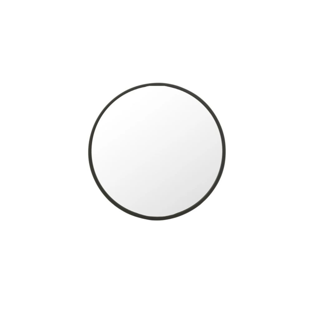 Miroir rond en métal noir d.50 cm - Maisons du Monde