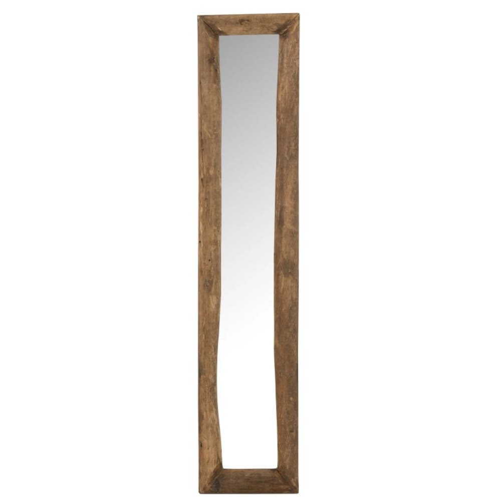 Miroir mural en bois marron 120x24x5 cm - Maisons du Monde