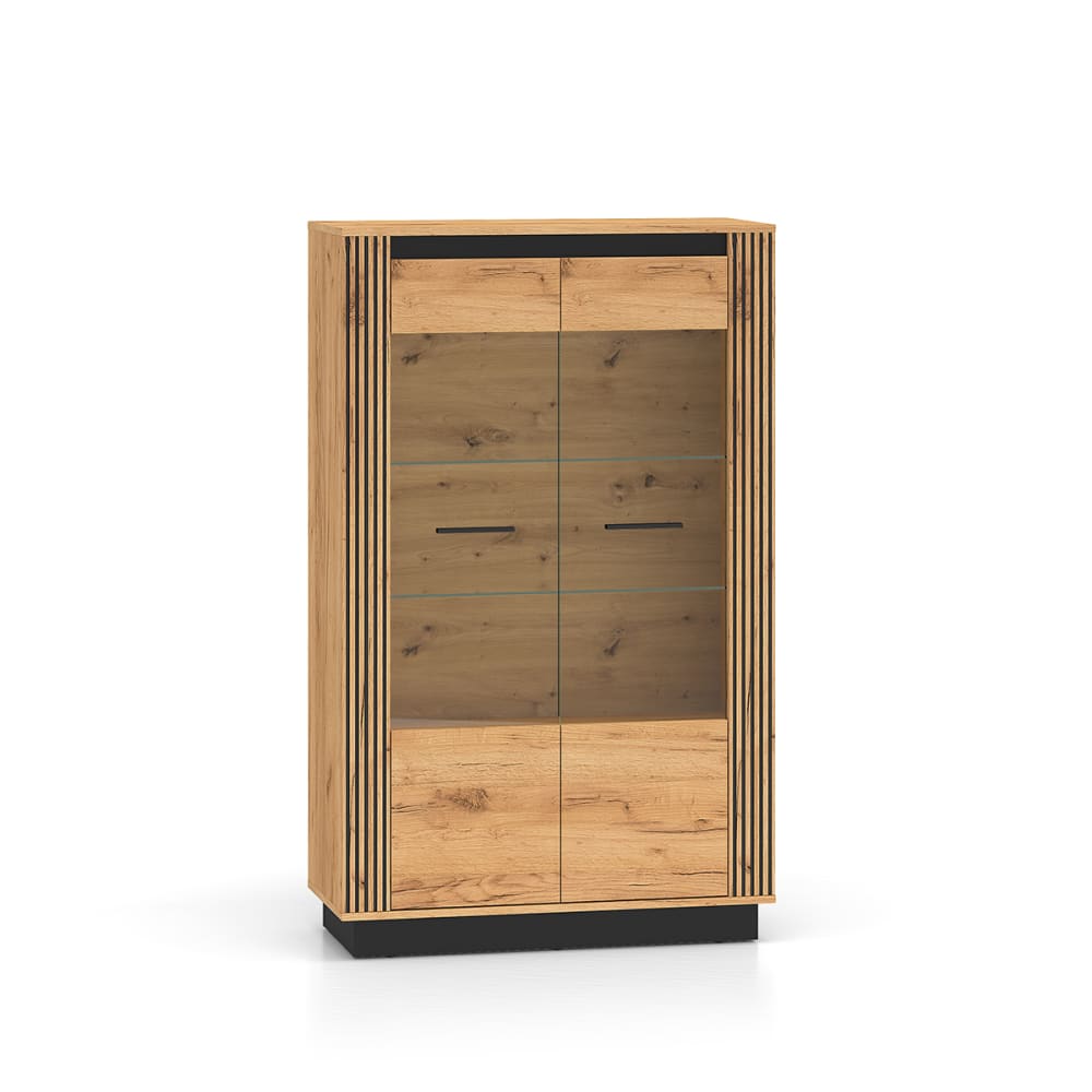 Vaisselier 2 portes stratifiés beige