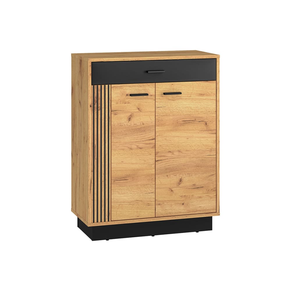 Petits meubles Schuhmöbel 2 Flügeltüren 1 Schublade Vorderseite MDF Holz Braun Spanplatte