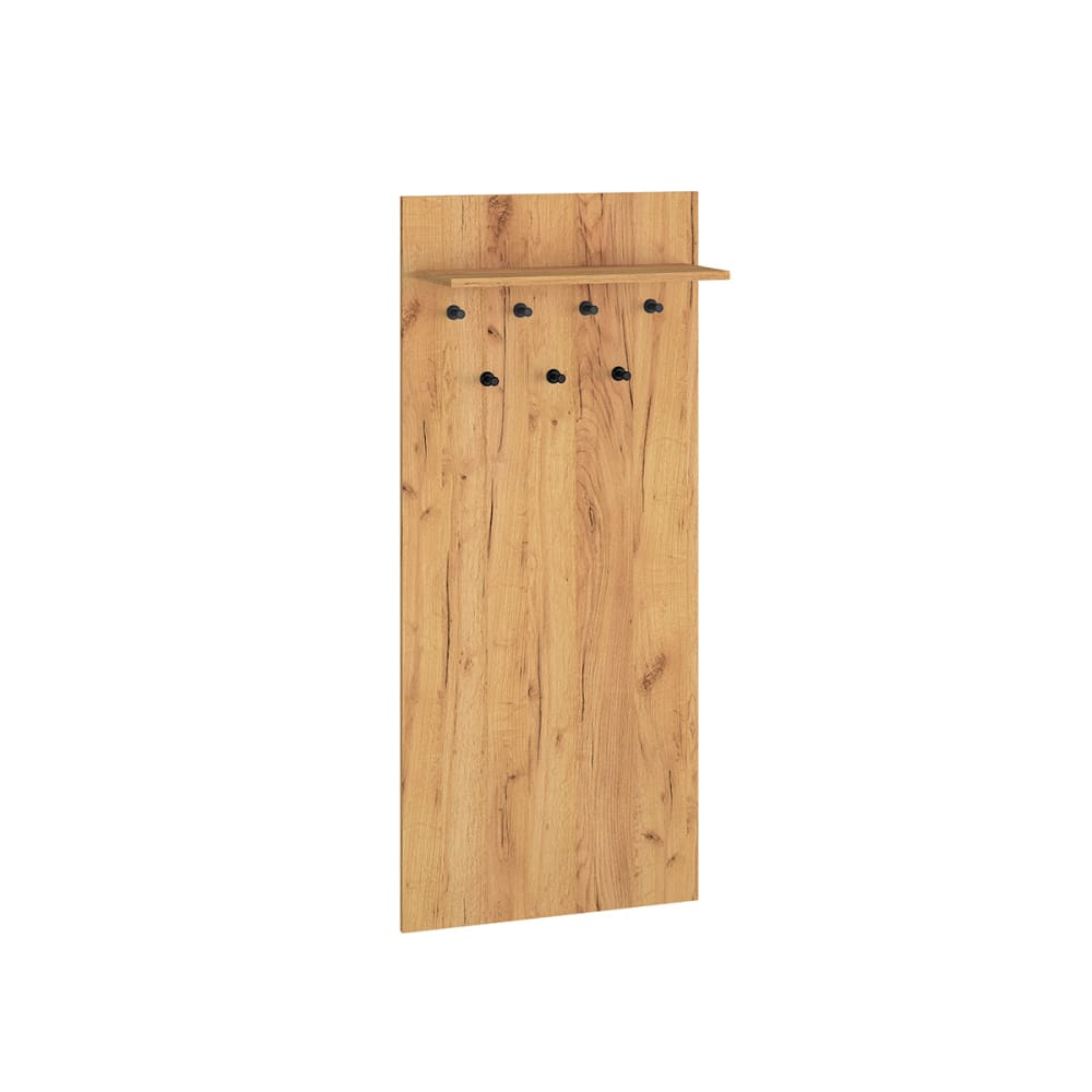 Porte-manteau mural 7 patères façade mdf marron Porte-manteau mural 7 patères façade mdf marron