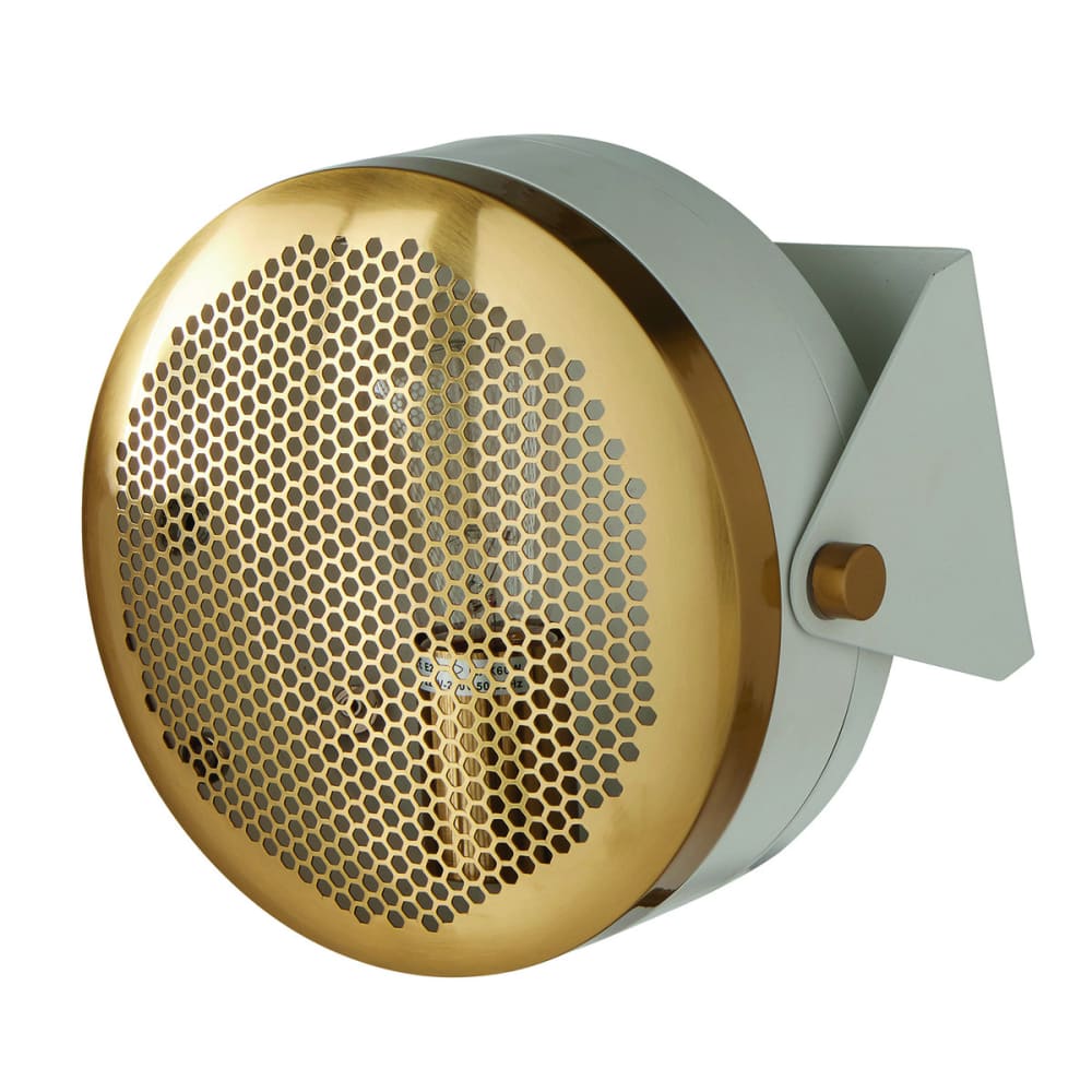 Applique en métal blanc et doré - H22 cm