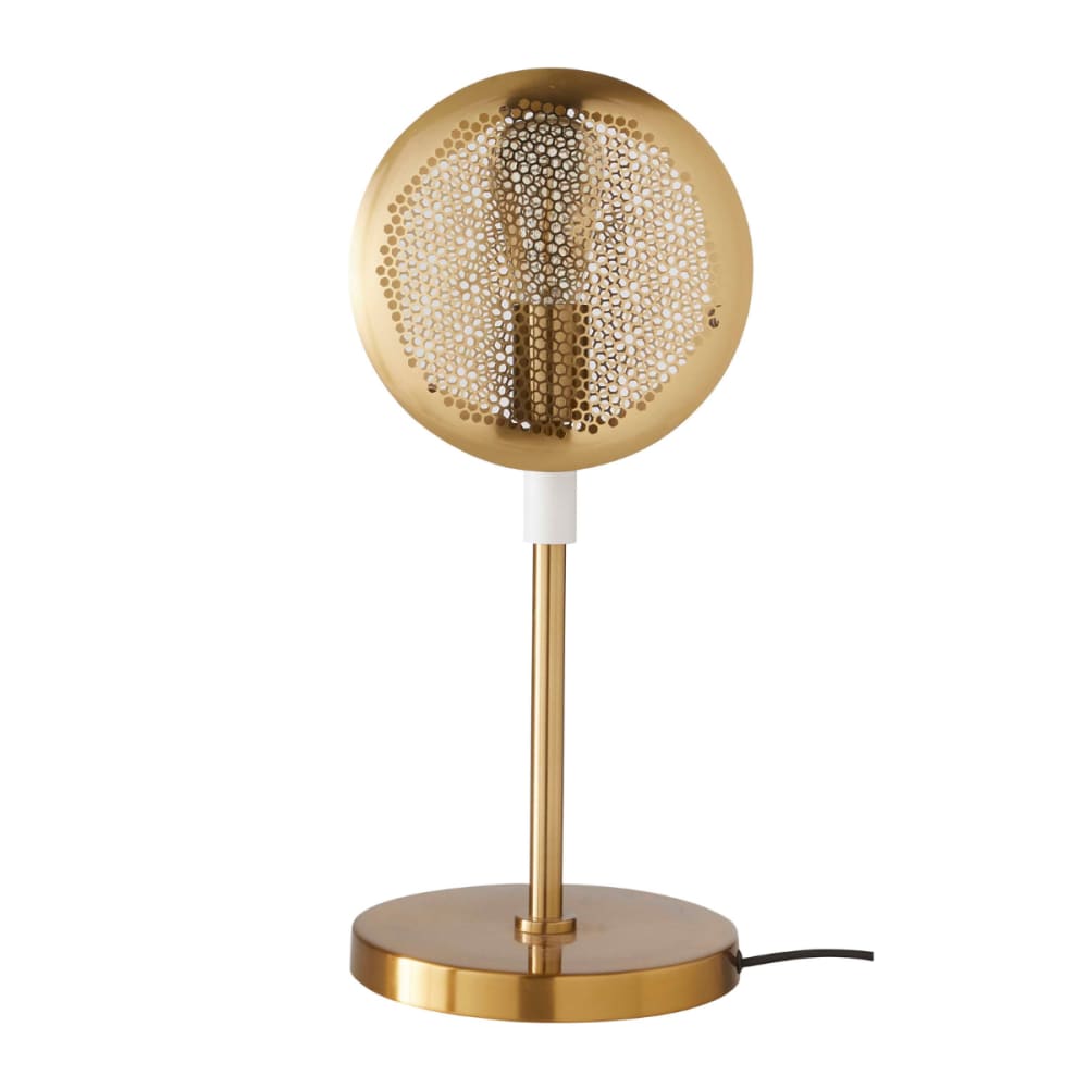 lampe en métal blanc