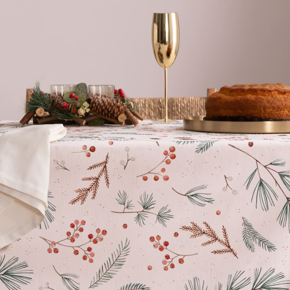 Nappe de noël en coton155x155 cm - Maisons du Monde