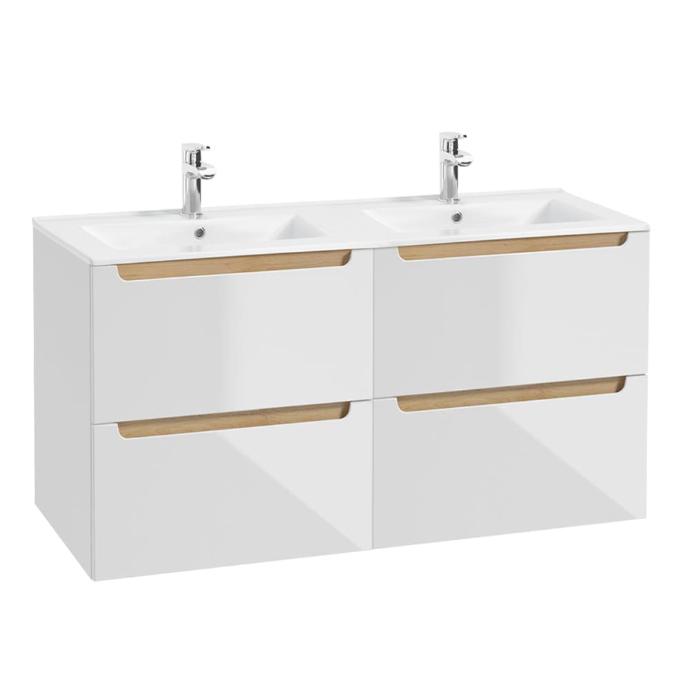 Doppelwaschtisch 120cm MDF Weiß - Maisons Du Monde