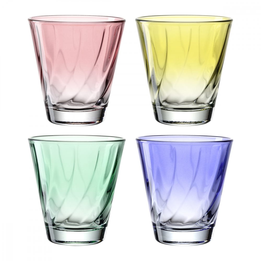Lot de 4 verres colorés