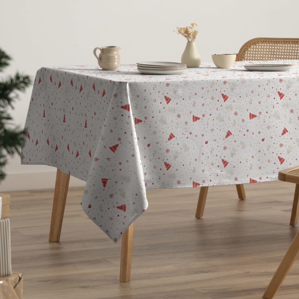 Mantel navidad impermeable algodón tacto tela 160x200 cm