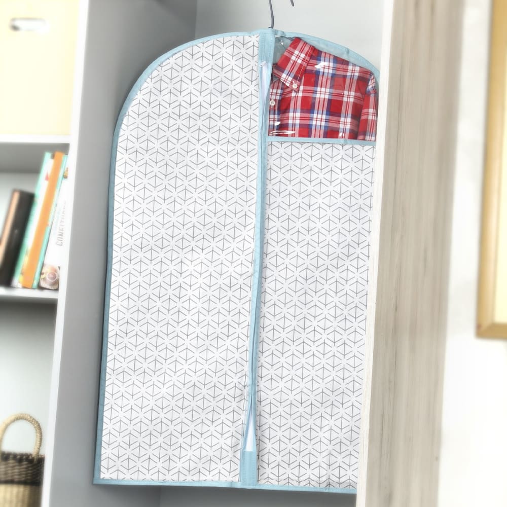 Lot de 20 housses pour vêtement blanc et bleu - h90 cm - Maisons du Monde