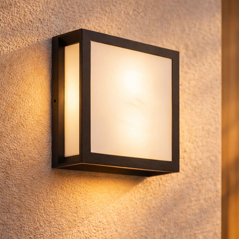 Applique extérieure noire 2 lumières ip44 - Maisons du Monde
