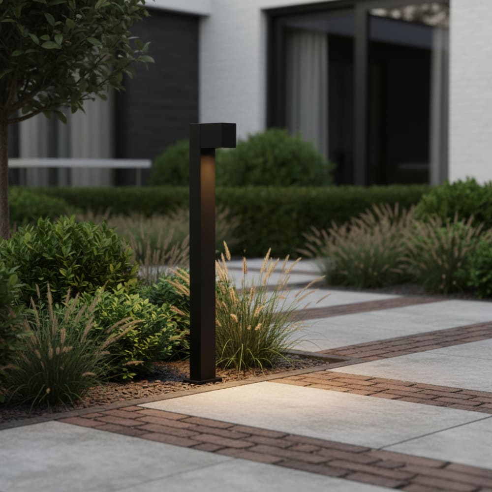 Lampadaire extérieur industriel noir 80 cm ip44 - Maisons du Monde