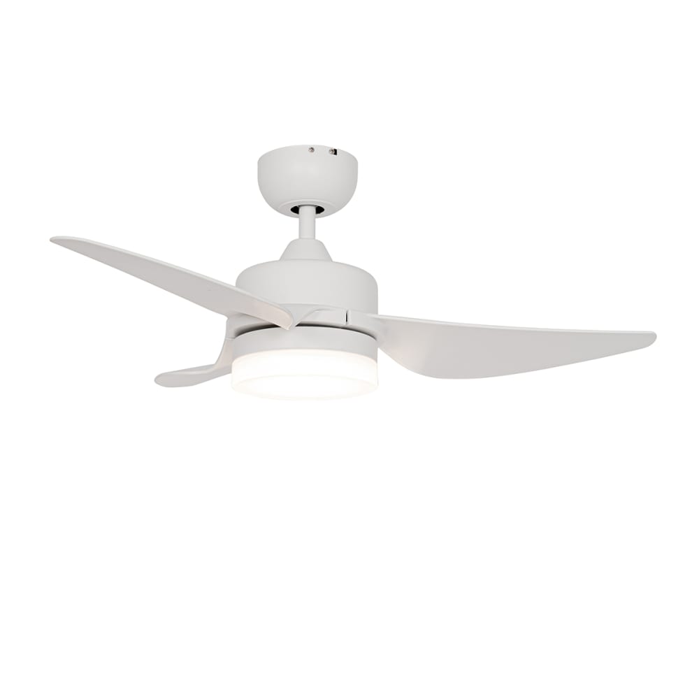 Ventilateur plafond blanc LED avec télécommande