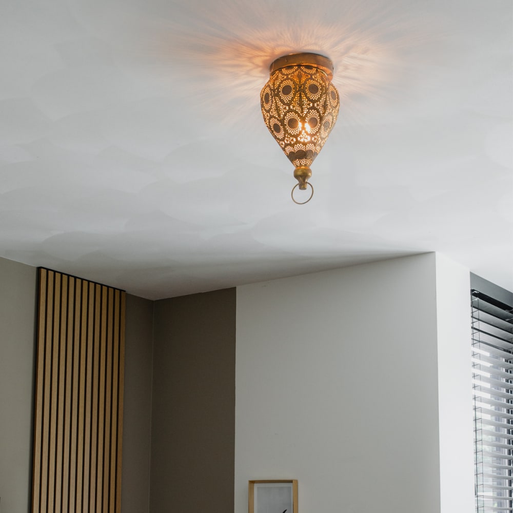Plafonnier doré oriental 19 cm — vue 3