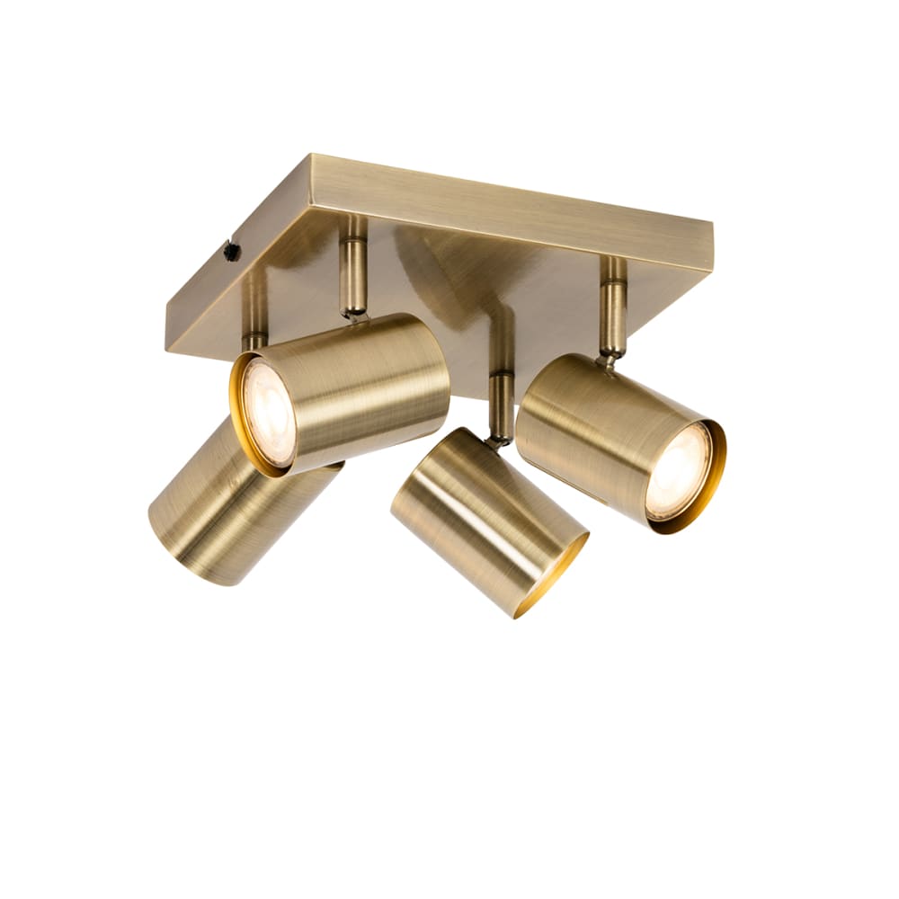 Spot moderne bronze 4 lumières orientable — vue 3
