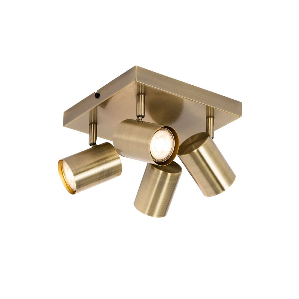 Spot moderne bronze 4 lumières orientable — vue 4