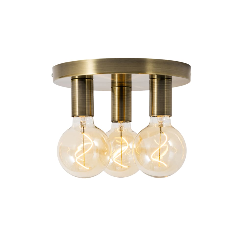 Plafonnier rond bronze moderne — vue 3