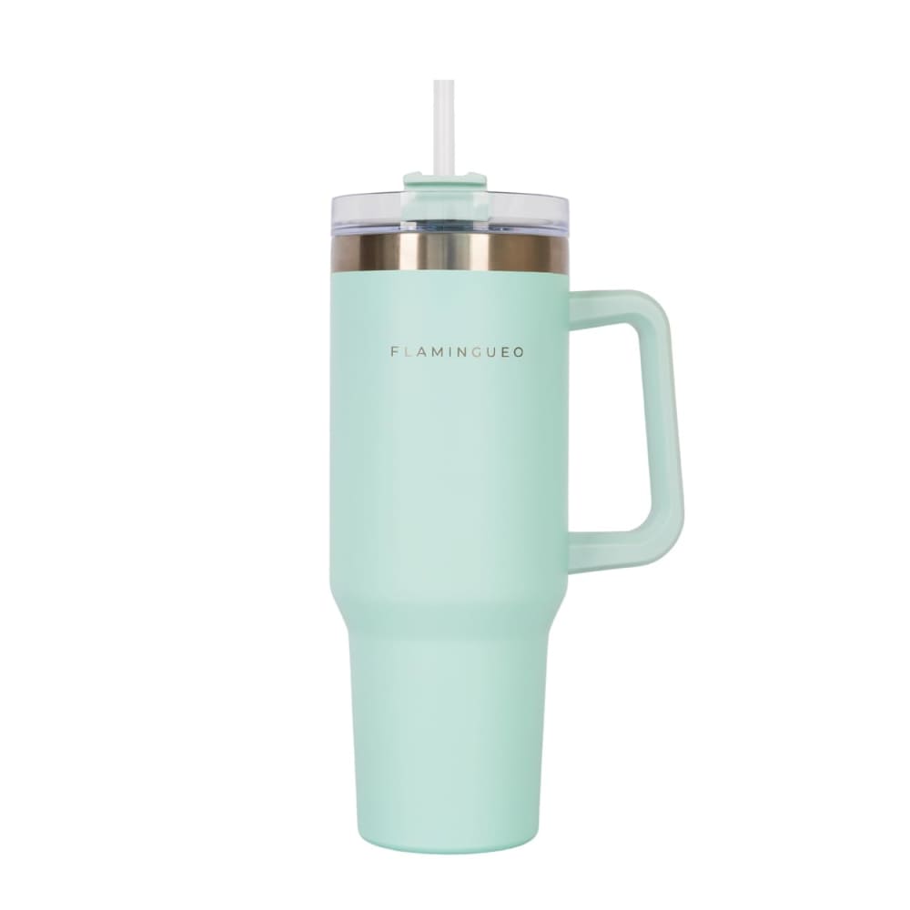 Mug isotherme avec paille acier inoxydable 1,18 litres bleu Mug isotherme avec paille acier inoxydable 1,18 litres bleu
