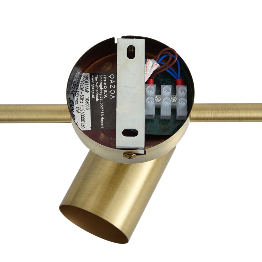 Spot bronze moderne 3 lumières inclinable — vue 4