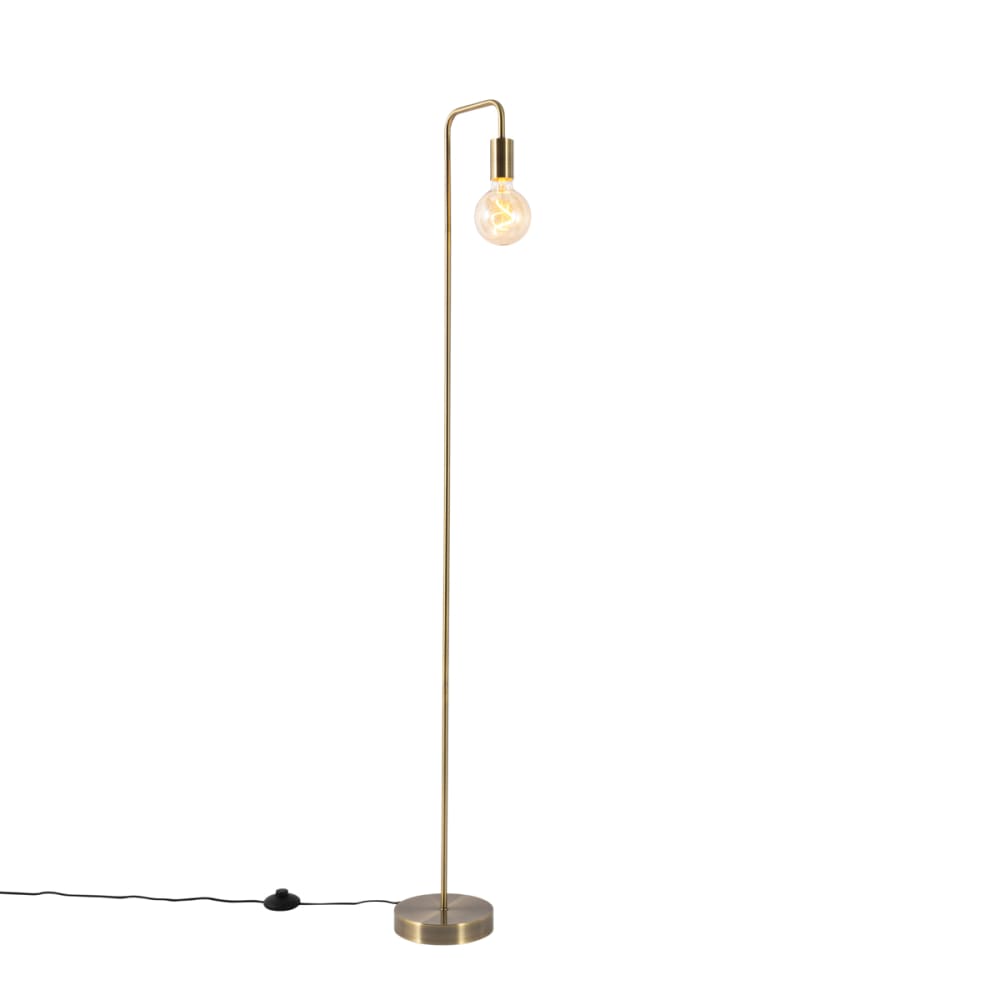 QAZQA Stehleuchte bronze, modern style modern Gold Metall