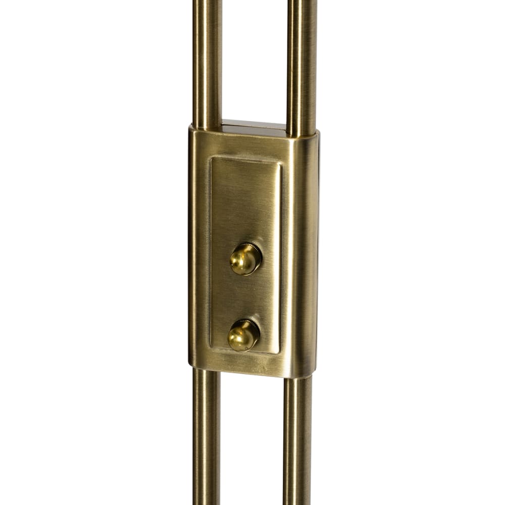 Lampadaire bronze avec led et liseuse orientable — vue 3