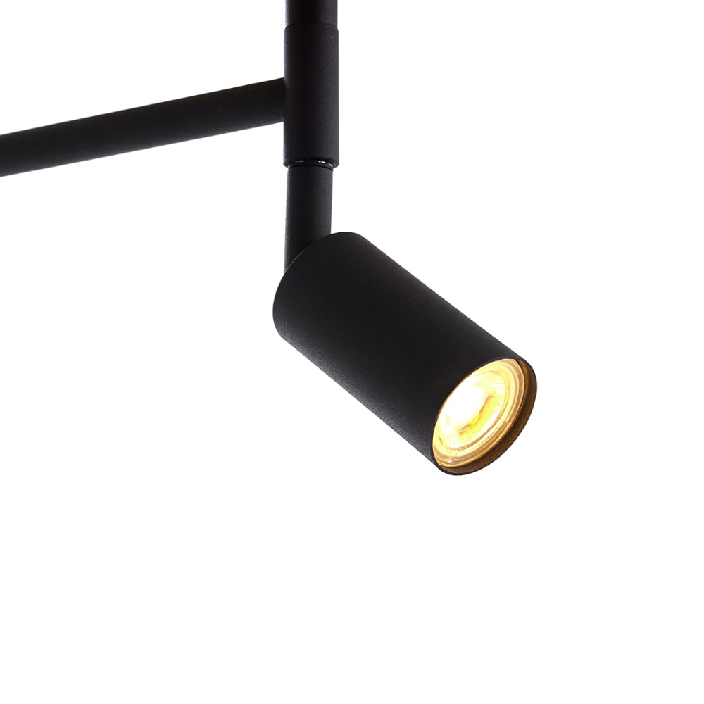 Lampadaire noir avec abat-jour noir et liseuse orientable — vue 3