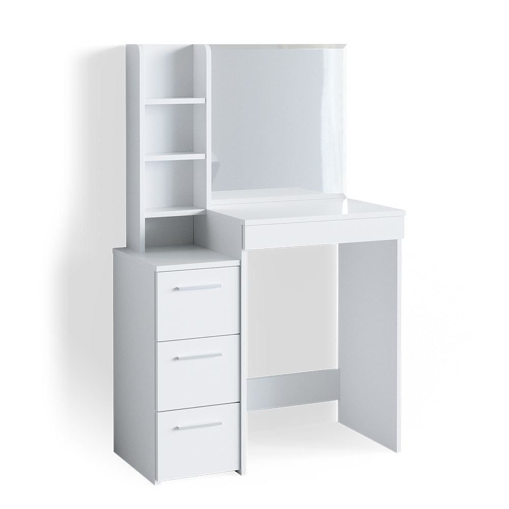 Coiffeuse avec miroir blanc 80x127.4cm