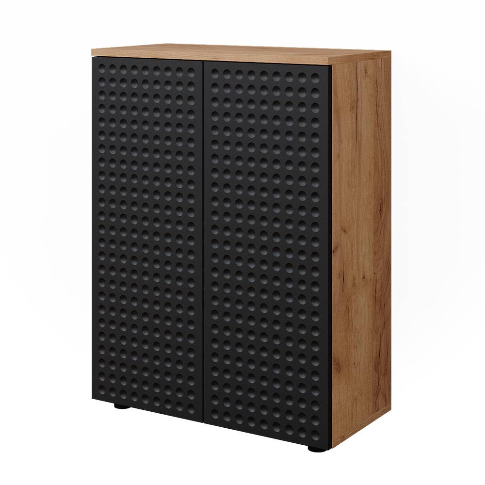 Vicco Midischrank Anthrazit gepunktet 60x81cm style modern Grau Spanplatte