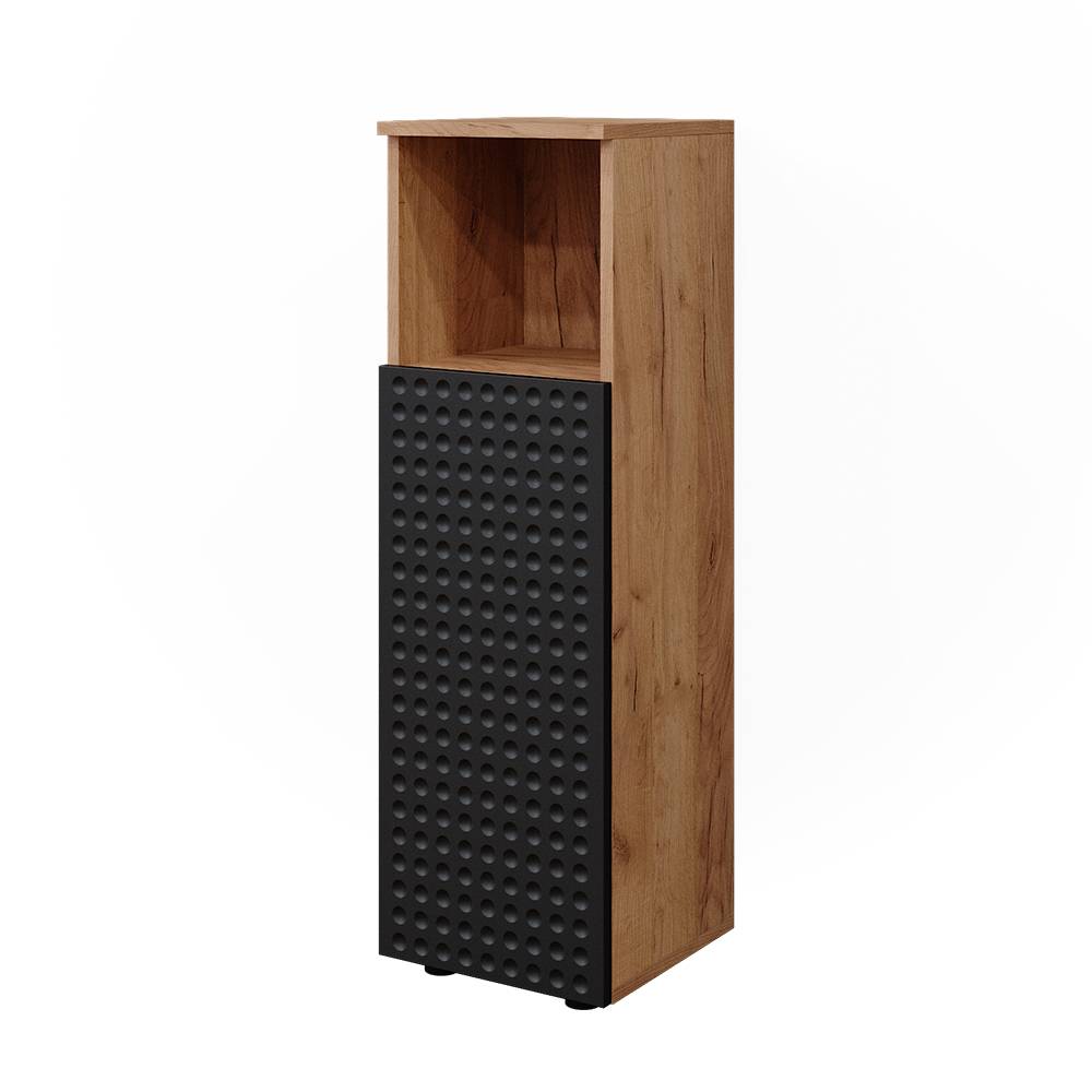 Vicco Midischrank, Anthrazit gepunktet 30 x 95cm style modern Grau Spanplatte