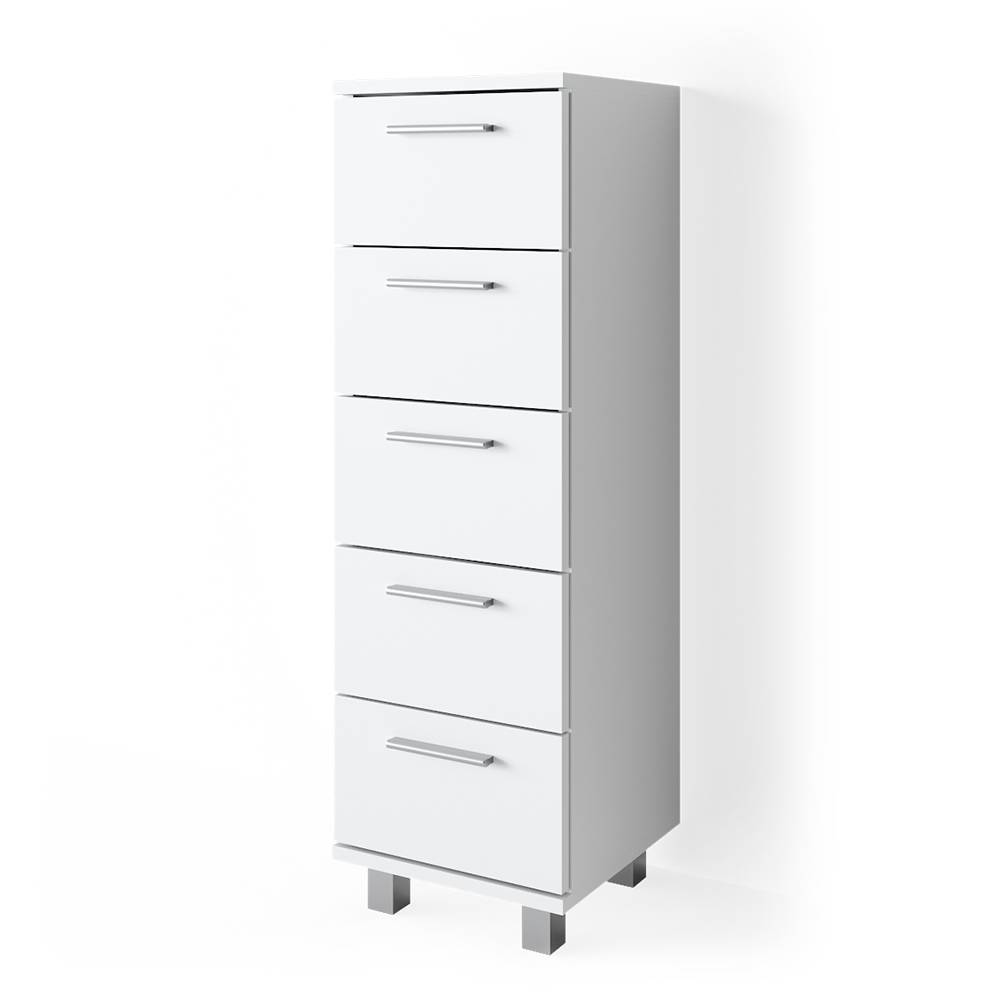 Meuble de rangement de salle de bain 30x95cm, blanc — Beyit