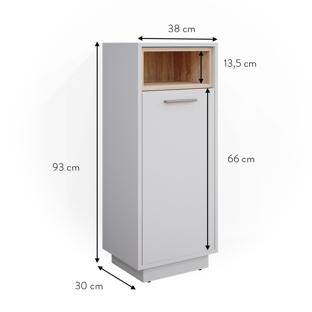 Midischrank, Weiß 30 x 93cm - Maisons Du Monde