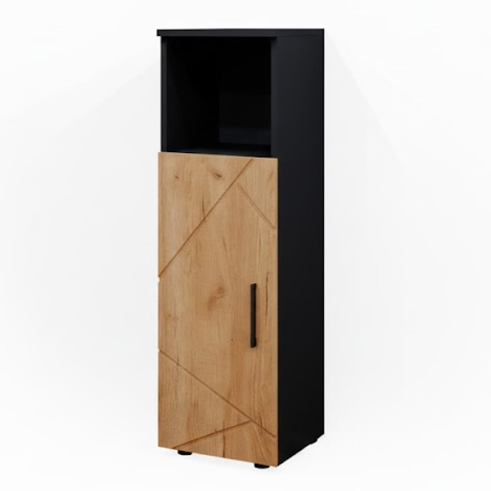 Vicco Midischrank, Goldkraft Eiche 30 x 95cm style modern Braun Spanplatte