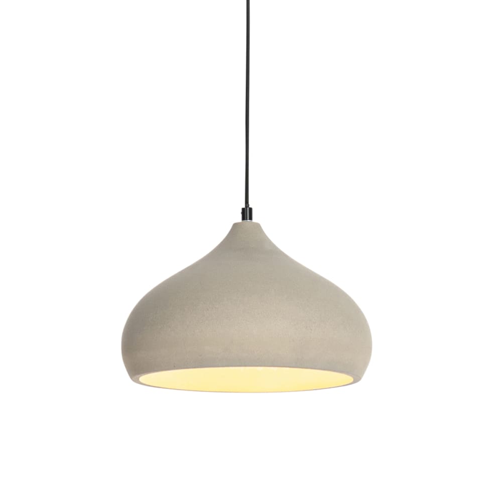 QAZQA Hängelampe aus Beton, modern style modern Grau Beton