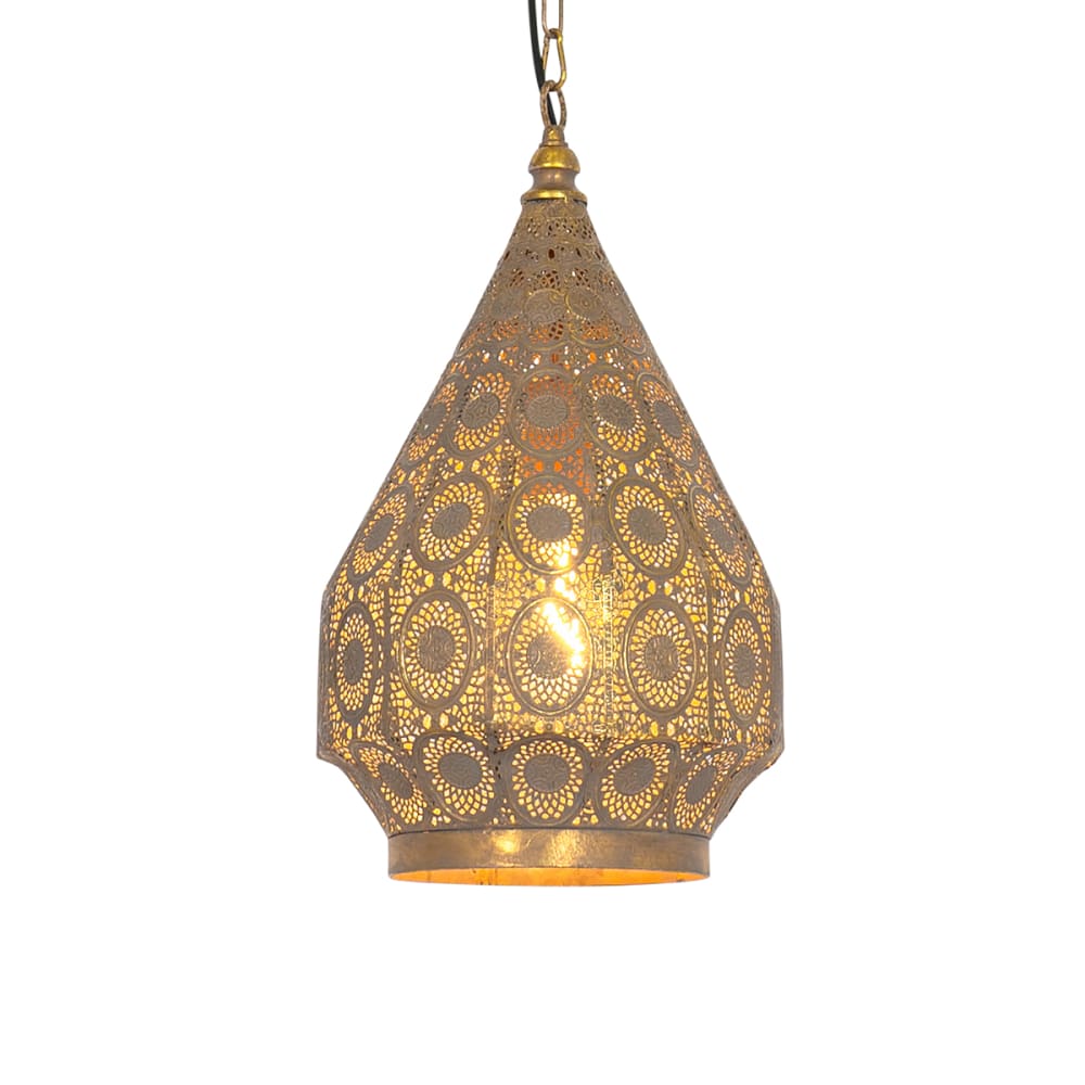 Lampe suspendue orientale dorée 26 cm