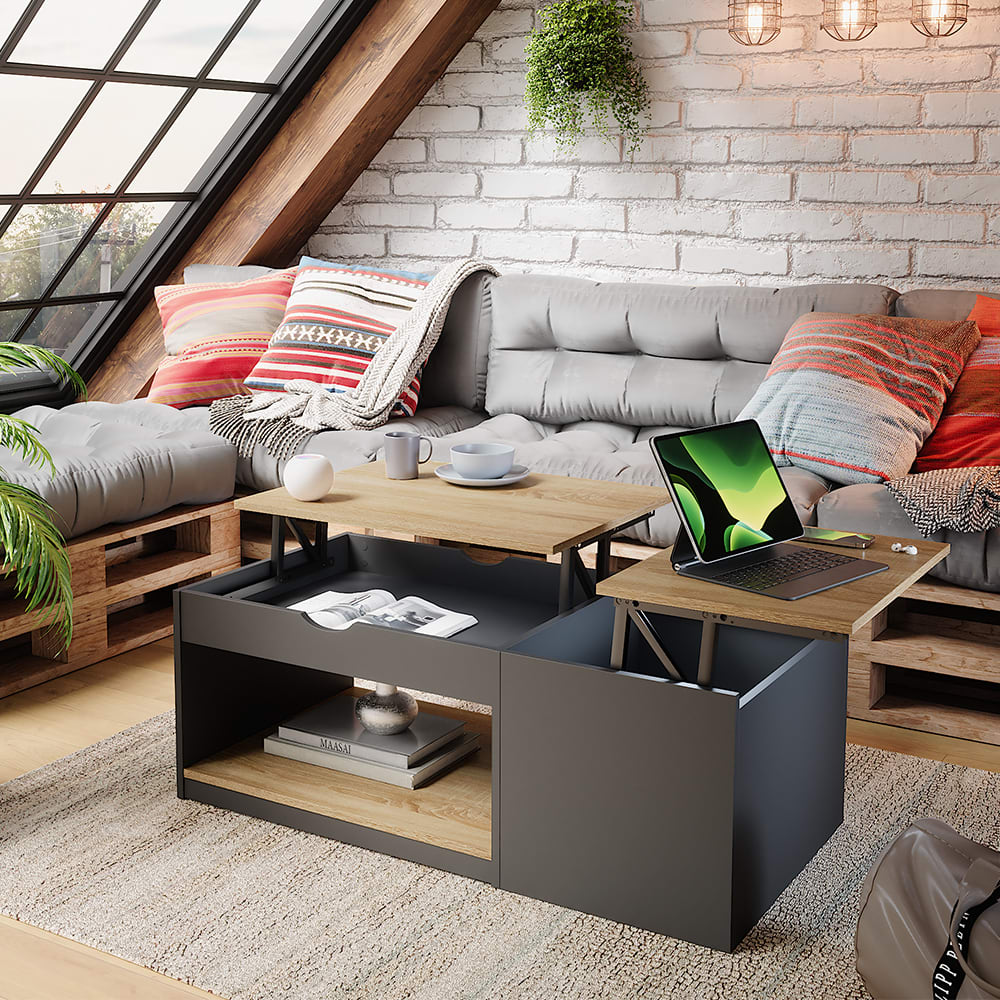 Table basse , Noire 110 x 54cm