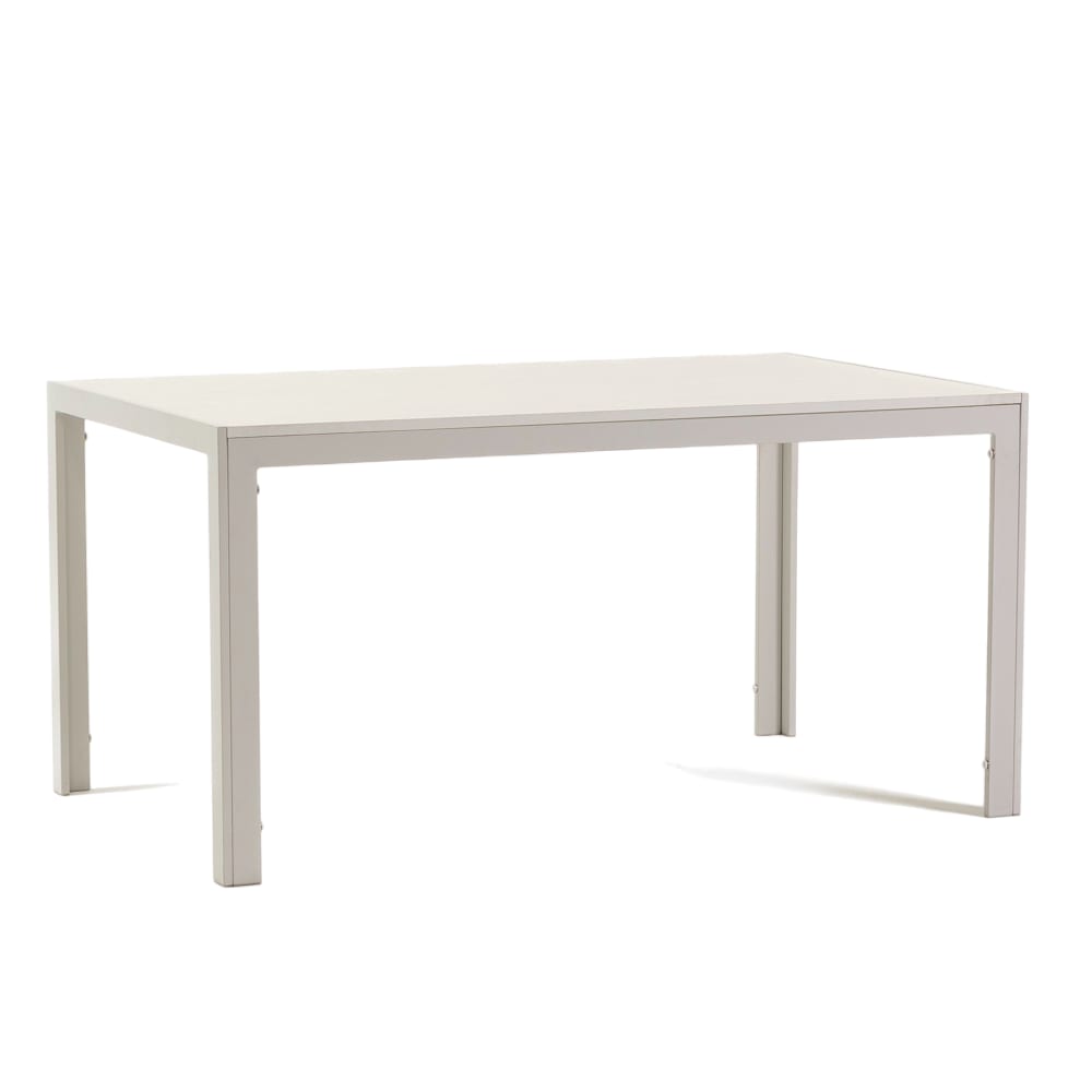 mesa rectangular 150x90 cm con tapa de mdf blanca blanco