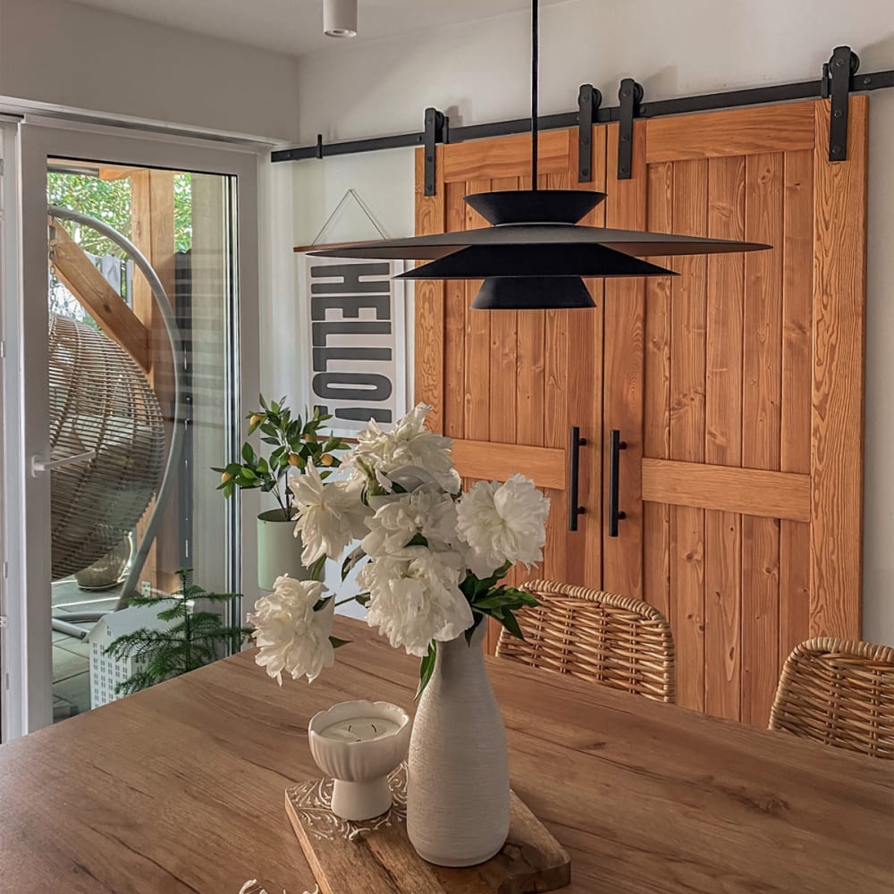 Design-Hängelampe schwarz, inkl. LED, 3-stufig dimmbar - Maisons