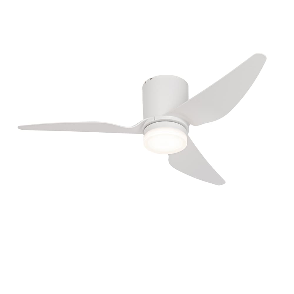 Ventilateur plafond blanc LED avec télécommande