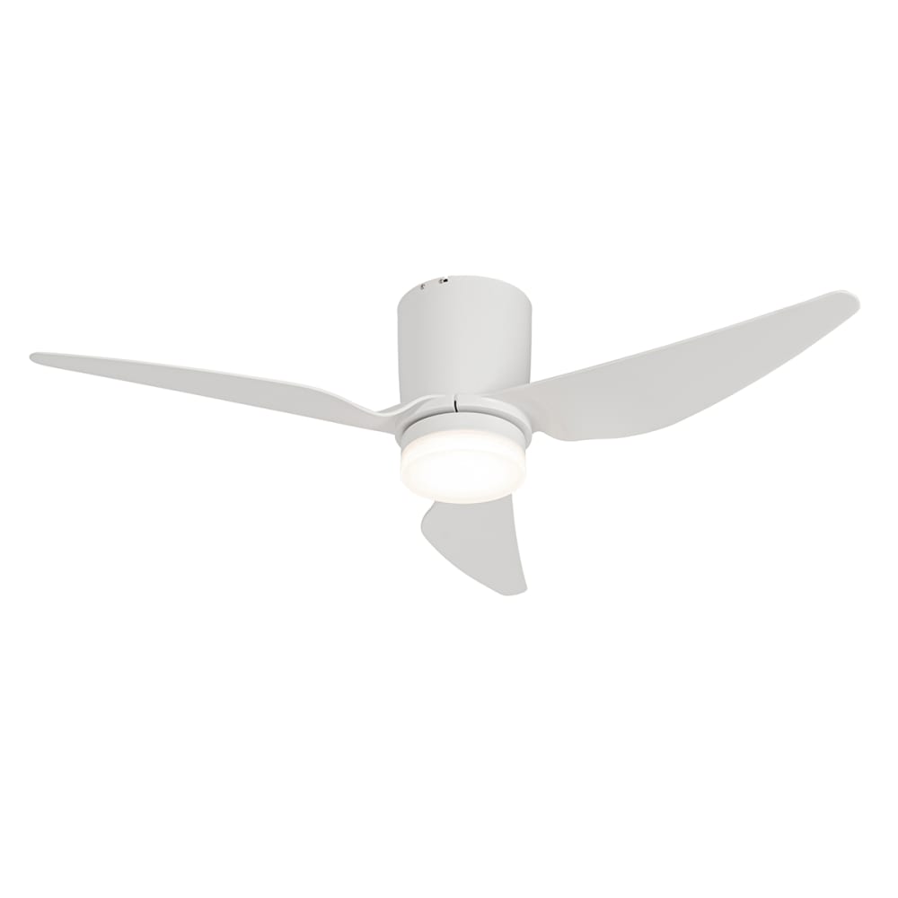 Ventilateur plafond blanc LED avec télécommande