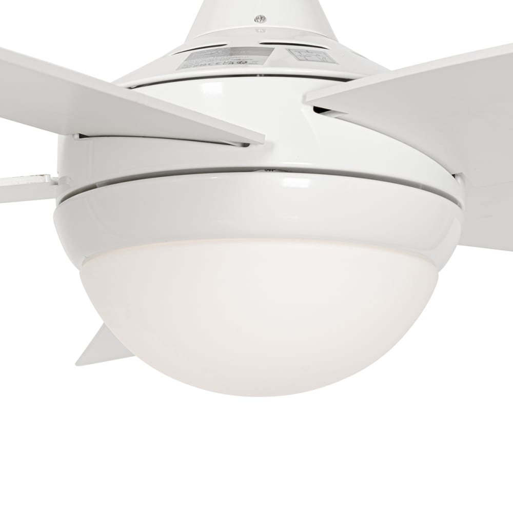 Ventilateur plafond intelligent blanc LED avec télécommande