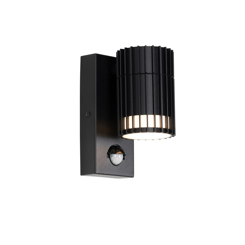Applique noire extérieure détecteur de mouvement IP44