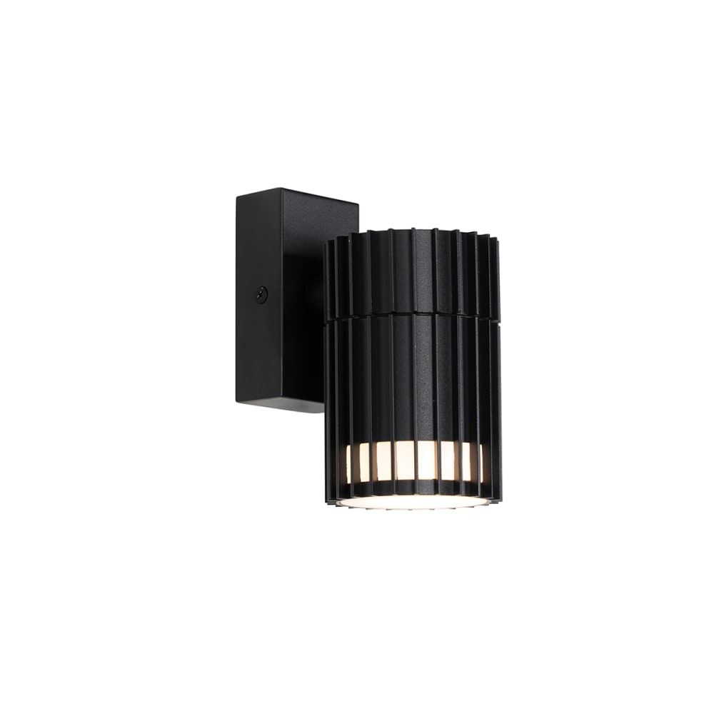 Applique murale extérieure noire design IP44