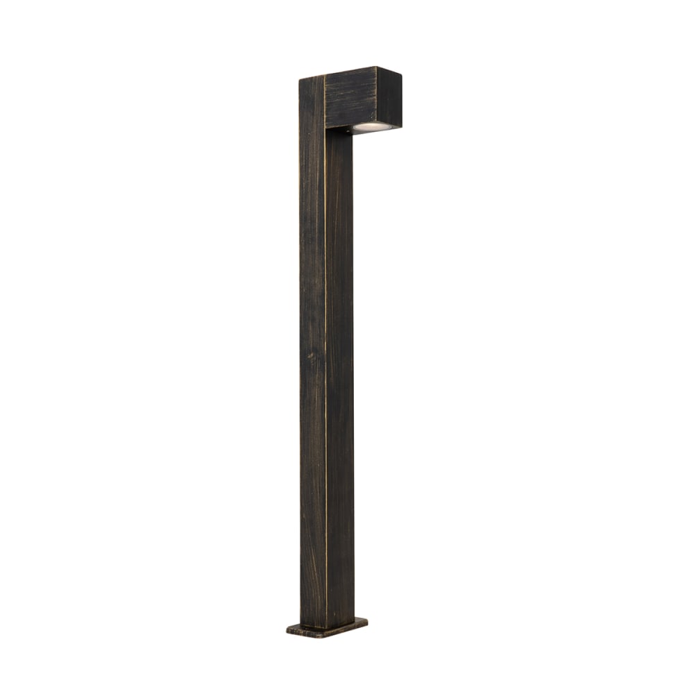 Lampadaire extérieur industriel or antique 80 cm IP44